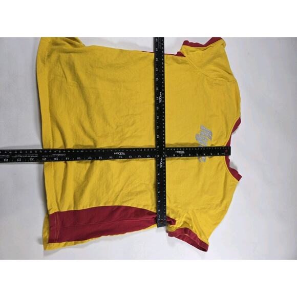 Vtg NASCAR "M&M's Racing #18 Kyle Busch" Graphic T-Shirt Yellow Womens Sz XL - Picture 4 of 4